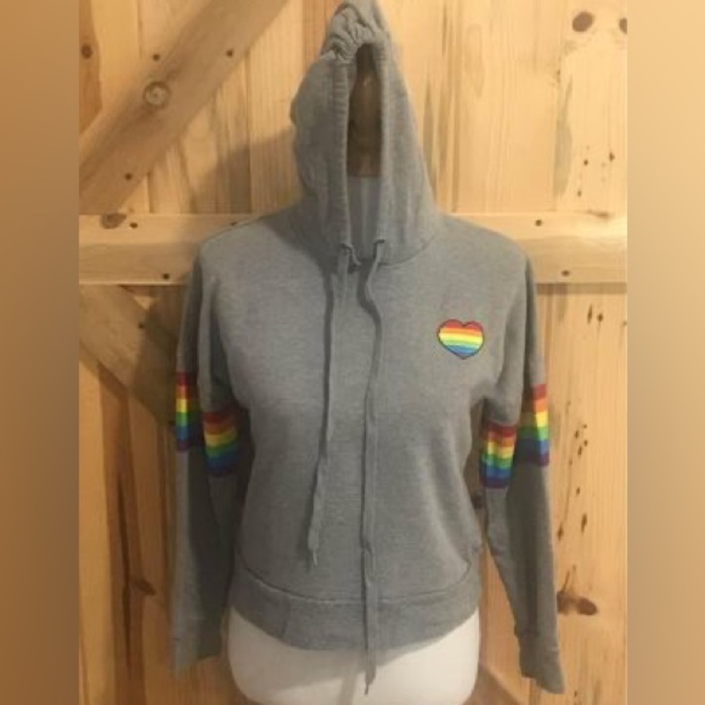 Small Hot Topic Hoodie Crop Sweatshirt Nice!